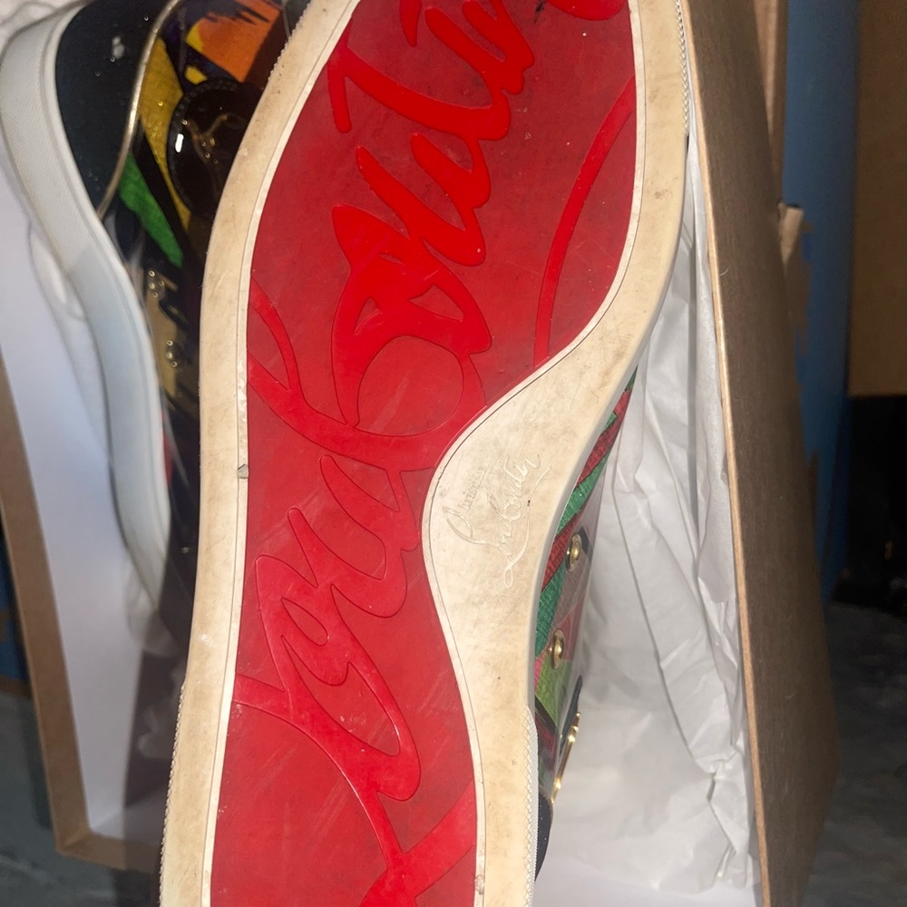 Men's Lou Pik Pik Orlato Multicolor Spiked Sneakers Christian Louboutin Eu 42